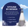 Cleancult Glass Dish Soap Dispenser with Pump, Refillable Glass 15 oz Container, Shatter Resistant, Liquid Dishwashing Detergent, Non-Slip Grip, Matte Clear Frosted Finish, Kitchen Sink view 4
