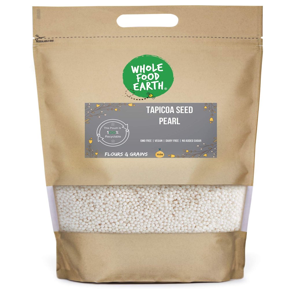 Wholefood Earth Tapicoa Seed Pearl 3 kg | GMO Free |