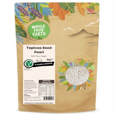 Wholefood Earth Tapicoa Seed Pearl 1 kg | GMO Free |