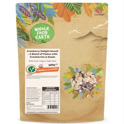 Cranberry Delight Muesli - A Blend of Flakes with Cranberries & Seeds 500g