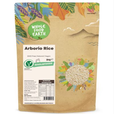 Wholefood Earth Arborio Rice 2 kg | GMO Free | Natural |