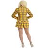 Cosplay.fm Women's Cher Horowitz Yellow Plaid Tartan Outfit 90's Costume - Yellow - XL view 3