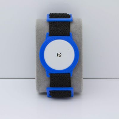 Freestyle Libre 1/2 Sensor Armband Holder - Super Soft Elastic Fabric - Black/Blue