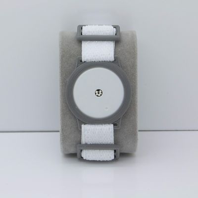 Freestyle Libre 1/2 Sensor Armband Holder - Super Soft Elastic Fabric - White/Grey