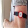 CGM Clips UK - Sensor Armband Holder/Protector Compatible with Freestyle Libre 1/2 (Red/Black) view 2