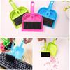 1pc Mini Desktop Sweep Cleaning Brush Small Broom Dustpan Set Portable Desk Computer Brush(random Color) view 4
