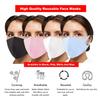 Reusable Face Mask GENERISE Black Face Mask x3 - Polyurethane Breathable Washable Face Mask - Unisex (Black) view 2