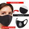 Reusable Face Mask GENERISE Black Face Mask x3 - Polyurethane Breathable Washable Face Mask - Unisex (Black) view 4