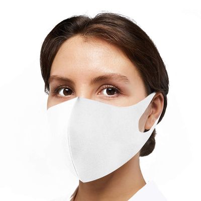 Generise Reusable Face Mask Stylish Face Mask x5 - Polyurethane Breathable Washable Face Mask - Unisex (White)