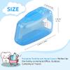 5 Pieces Toothbrush Cover, Travel Portable Toothbrush Head Covers Case Holder Clip Blue/Pink/Yellow/Green/Clear Toothbrush Cover Set, Anti-Dust PP Toothbrush Protector Cap for Camping Family School view 2