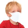 Generise Kids Face Masks x1 Kids Face Masks Washable UK Stock - Polyurethane Breathable Washable Face Mask - Unisex (White) view 1