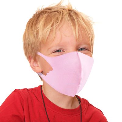 Generise Kids Face Masks x2 Kids Face Masks Washable UK Stock - Polyurethane Breathable Washable Face Mask - Unisex (Pink)