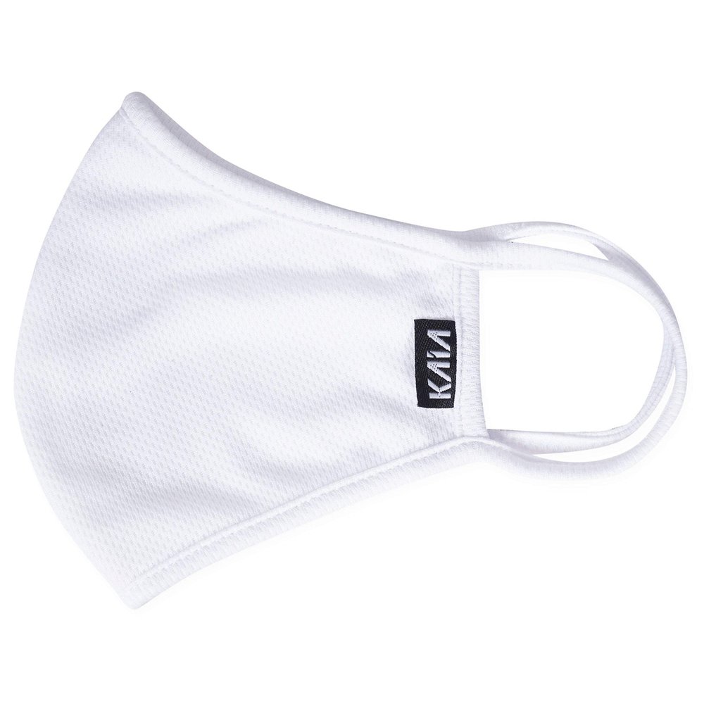 KAIA Face Covering | 2-Layer | Washable | Reusable | Breathable | Dust Filtration | Splash Resistant | Ideal for all outdoor activities such as Cycling & Running | White (1-pack, Medium)