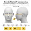 KAIA Face Covering | 2-Layer | Washable | Reusable | Breathable | Dust Filtration | Splash Resistant | Ideal for all outdoor activities such as Cycling & Running | White (1-pack, Medium) view 4