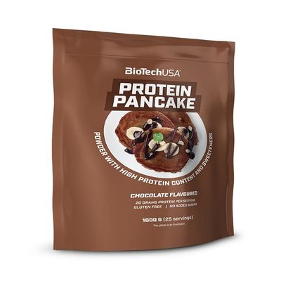 BioTechUSA Protein Pancake, High Protein Pancake Powder with Sweeteners, No Added Sugar, 1 kg, Chocolate