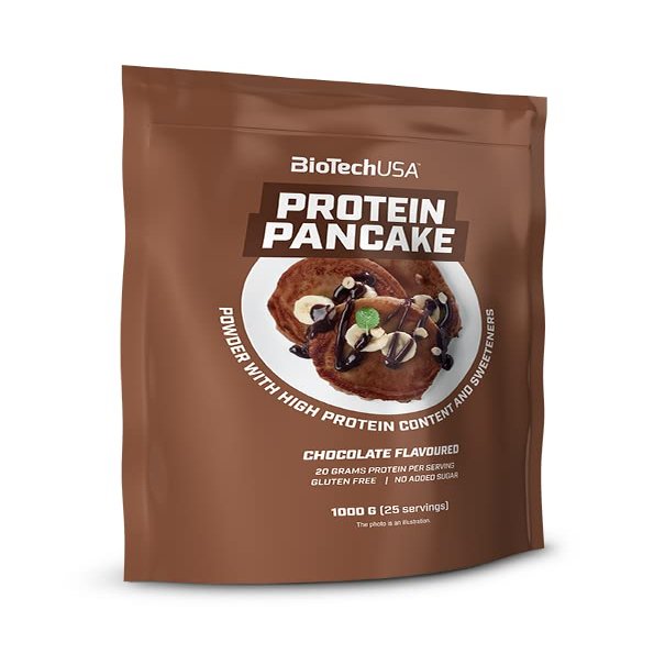 BioTechUSA Protein Pancake, High Protein Pancake Powder with Sweeteners, No Added Sugar, 1 kg, Chocolate