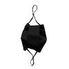Face Protection Washable Fabric 100% Cotton Popeline, 2 Layers, with Nasal Bar, Made in France AFNOR Standards Pack of 2, with Reusable Bag Size S (Black) view 3