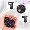 1.1lb Natural Crushed Amethyst Crystal Tumbled Chips-Amethyst Healing Crystals Chips Bulk, Crushed Crystal Gemstones for Crafts, Aquamarine Crystal Chips view 3