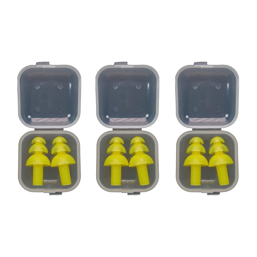1/3 Pairs Super Soft Foam Waterproof Earplugs, One Size Fits Virtually Every Wearer Comfortable Ear Plugs for Sleeping Snoring Studying Travel Concerts Loud Noise Cancelling