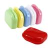 1pc Retainer Box Retainer Container Partial Denture Box Guard Dental False Teeth Storage Box Container Random Color view 1