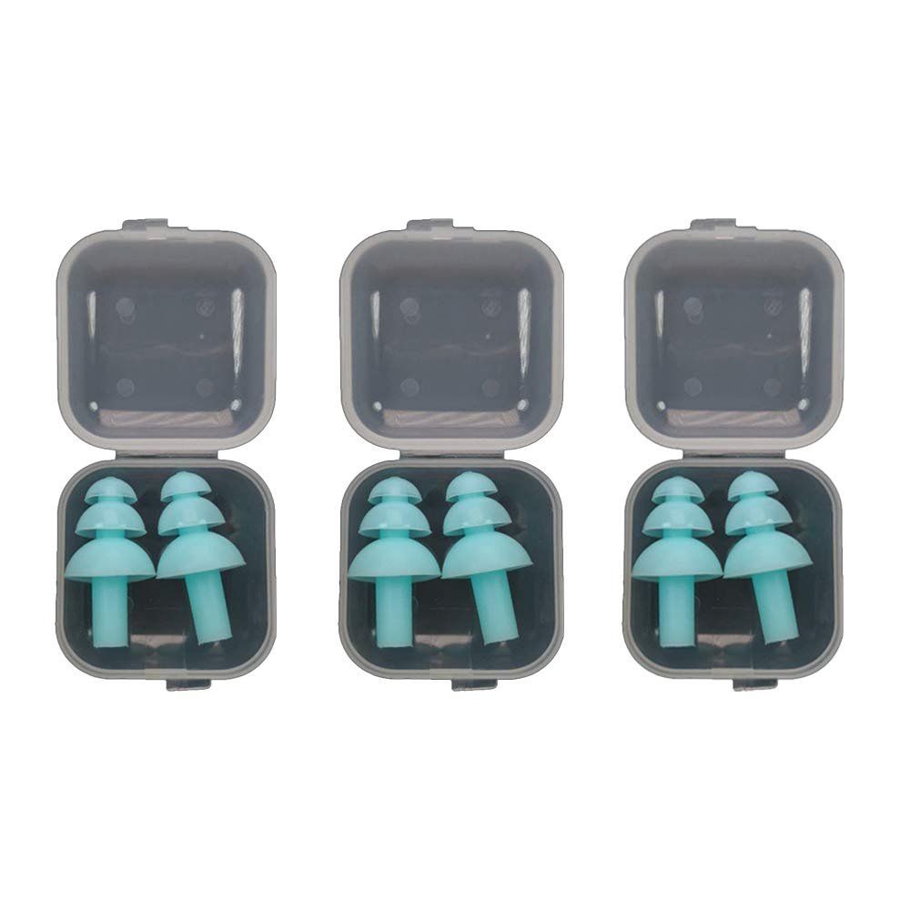 1/3 Pairs Super Soft Foam Waterproof Earplugs, One Size Fits Virtually Every Wearer Comfortable Ear Plugs for Sleeping Snoring Studying Travel Concerts Loud Noise Cancelling