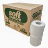 36 Soft on Nature Eco Toilet Rolls Recycled Sustainable Tissue, Plastic Free, UK Made view 1