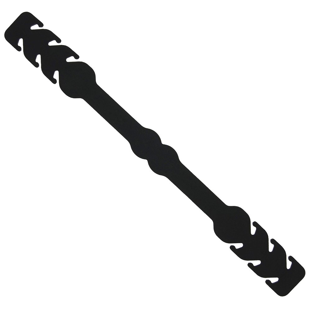 The Beadsmith Fablastic Mask Mate Adjustable Extenders, 7.5 inches, Black Color, 2 Pack, Make Your Mask More Comfortable, Extension Hook for Extending Masks, Extender Strap