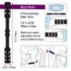 The Beadsmith Fablastic Mask Mate Adjustable Extenders, 7.5 inches, Black Color, 2 Pack, Make Your Mask More Comfortable, Extension Hook for Extending Masks, Extender Strap view 3