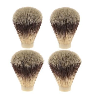 Amagogo 4pcs Shaving Brush Head Knot Replacement Parts for