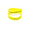 2 Pack Every Mind Matters Mental Health Awareness Bracelet MHA Wristband (Medium 18cm, x2 Yellow) view 1
