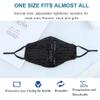 Edary Sparkly Sequins Mask Shiny Glitter Mouth Covers Masquerade Clubwear Halloween Face Masks Jewelry for Women and Girls (Black) view 2