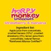 Happy Monkey Smoothies (Strawberry & Banana 24 x 180ml), 100% pure fruit smoothies, no added sugar, 1 of your 5-a-day, full of Vitamin C and potassium, ready to drink. view 2