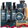 Beard Grooming Kit for Men, 10 in 1 Beard Care Mens Gift Set w/Beard Oil, Shampoo, Conditioner, Birthday Fathers Valentines Gifts, Secret Santa Stocking Fillers Christmas Gifts for Men Him Dad view 1