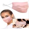 KARIZMA Beverly Hills Silk Face Mask. Pink Fashionable Designer Mask for Women. Washable Fabric Reusable Facemask. 19 Momme Mulberry Silk Mask - Luxury Fashion Masks view 1