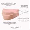KARIZMA Beverly Hills Silk Face Mask. Pink Fashionable Designer Mask for Women. Washable Fabric Reusable Facemask. 19 Momme Mulberry Silk Mask - Luxury Fashion Masks view 4