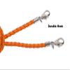 Allsense Fashion Leather Mask Lanyards Ear Pressure Relief Safety Holder Hanger with Hook for Adult Orange 3 Pack view 3
