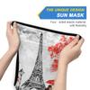 AJINGA Face Coverings Bandana Ear Loops StylishRomantic Eiffel Tower Women Neck Gaiters for Dust Wind Motorcycle Men view 3