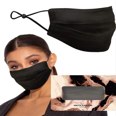 KARIZMA Beverly Hills Silk Face Mask - Luxury Fashionable Designer Washable Fabric Reusable Facemask for Women