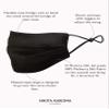 KARIZMA Beverly Hills Silk Face Mask - Luxury Fashionable Designer Washable Fabric Reusable Facemask for Women view 4