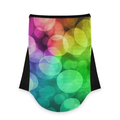 AJINGA Face Coverings Bandana Ear Loops StylishAbstraction Multicolored Glare Women Neck Gaiters for Dust Wind Motorcycle Men