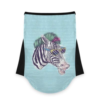 AJINGA Face Coverings Bandana Ear Loops StylishZebra Minimalism Women Neck Gaiters for Dust Wind Motorcycle Men