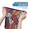 AJINGA Face Coverings Bandana Ear Loops StylishHand Drawn Natural Leaves Women Neck Gaiters for Dust Wind Motorcycle Men view 3