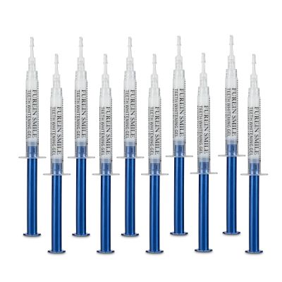 10 PCS 3ML Teeth Whitening Gel Refills,Teeth Whitening Gel Kit 10x Syringes Super Value 4-9 Shades Whiter