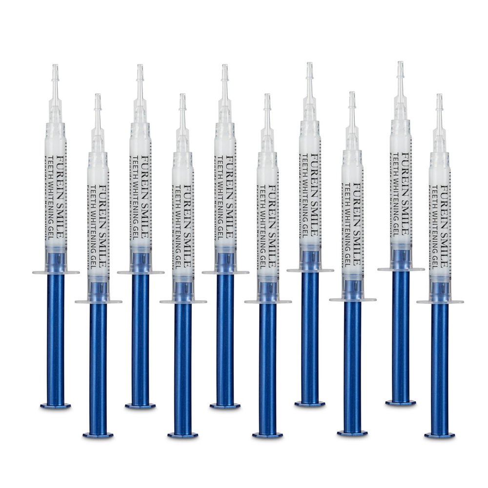 10 PCS 3ML Teeth Whitening Gel Refills,Teeth Whitening Gel Kit 10x Syringes Super Value 4-9 Shades Whiter