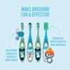 Jordan  | Step 2 Toothbrush for Children | Toothbrush for Ages 3 to 5 Years | Soft Bristles, Double Ergonomic Handle and BPA Free | Blue & Green Colour | Pack of 4 view 3