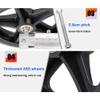 2Pcs 6-8 Inch Solid Tyre Front Caster, Walking Aids/Wheelchairs Replacement Wheel, Anti-Skid & Wear, Black/Grey view 4