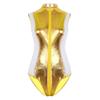 KHDFYER Valentine's Sexy Lingerie Temptation Pajama Women Clubwear Catsuit Zipper High Cut Thong Leotard Bodysuit for Night Costumes-Gold_M view 1