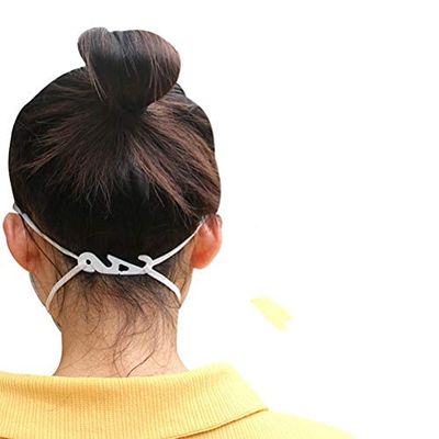 BSTQC Mask Holder, 20Pcs Adjustable Ear Grips Extension Hook Face Cover Hook Ear Wear Type Adjustment Rope Extension Buckle for Mouth Face Cover