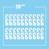 BSTQC Mask Holder, 20Pcs Adjustable Ear Grips Extension Hook Face Cover Hook Ear Wear Type Adjustment Rope Extension Buckle for Mouth Face Cover view 2
