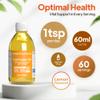 Cod Liver Oil Liquid Supplement | Supports Heart, Brain, Eye & Immune Health | High in DHA & EPA | Natural Lemon Flavour | 60 Servings (60ml) | Made in The UK | Made with MSC-Certified Cod Liver Oil view 3